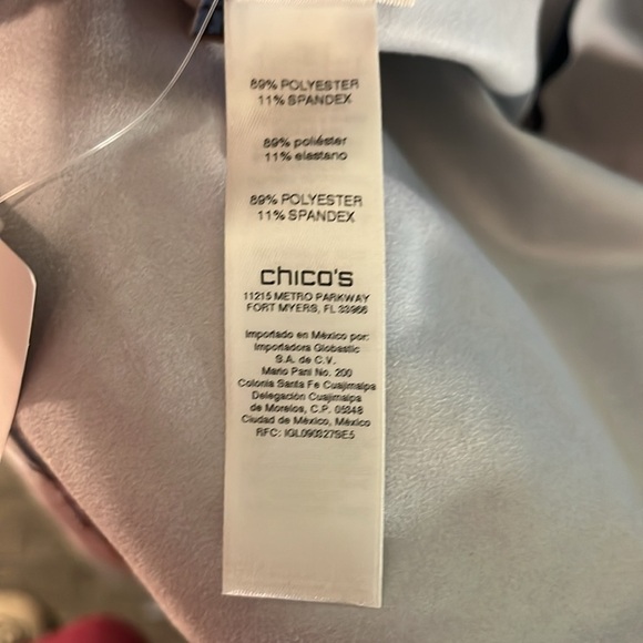 Chico’s Paisley Jacket Coat Topper Faux Suede NWT Chicos Size 0 = XS Blue - Picture 9 of 11